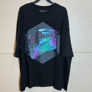 Destiny 2 Titan Helmet Mens Black Graphic T-Shirt XL NWT